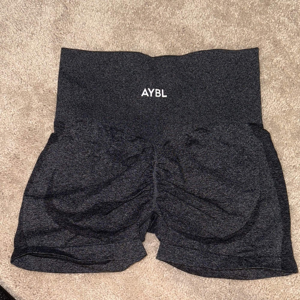 AYBL Empower Seamless Shorts - Black Marl Women workout shorts